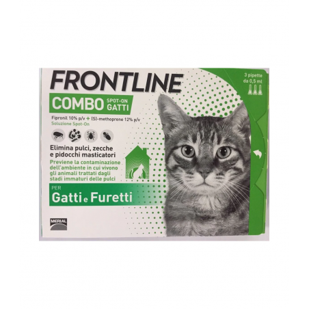 FRONTLINE COMBO GATTI (3 FIALE)