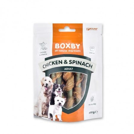 Boxby Chicken & Spinach Snack con Pollo e Spinaci - 100gr  