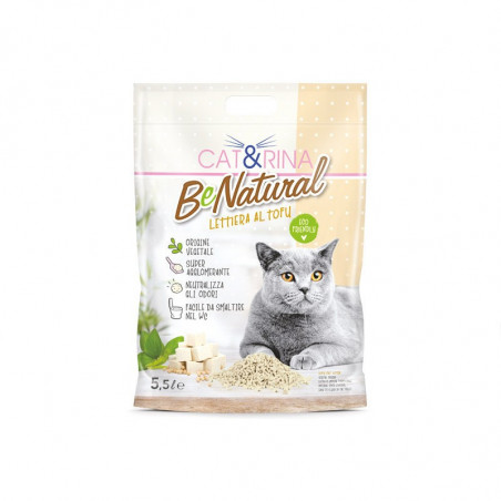 Cat&Rina - Lettiera per gatti Benatural al tofu con profumo di  verde - 5,5L