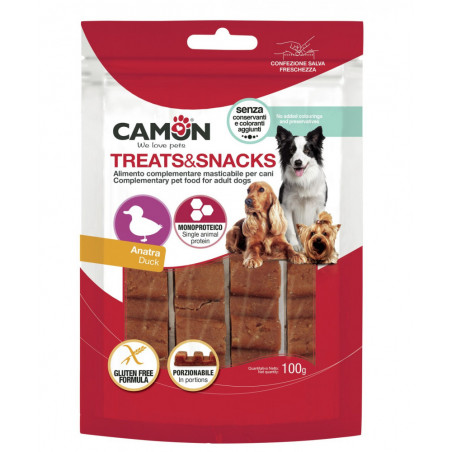 Camon Snack barretta porzionabile per Cani gusto Anatra da 100 gr