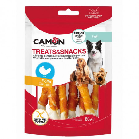 Camon Ossi di Amido con Pollo 80g snack per cani