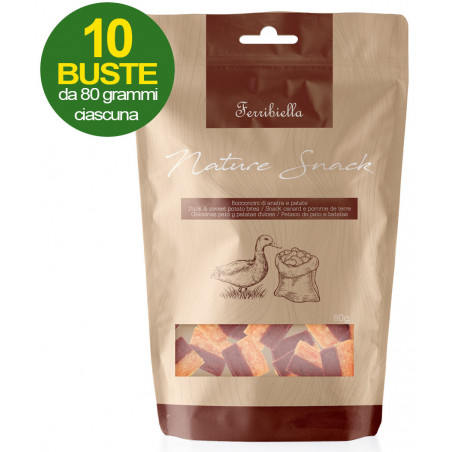 NATURE SNACK BOCC.DI ANATRA CON PATATE 80 GR.