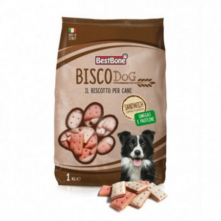 Bestbone - Biscodog Sandwich Carne e Pesce con omega 3 e proteine - 1Kg