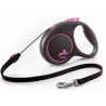 Guinz.FLEXI Black Design Cord M 5m FUXIA