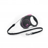 Guinz.FLEXI Black Design Cord S 5m FUXIA