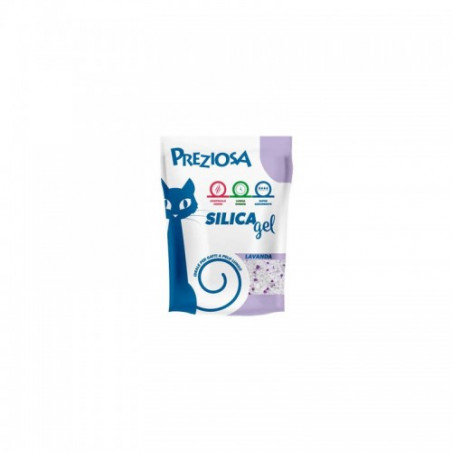 Lettiera silicio per gatti Preziosa silica gel profumazione lavanda 6.5 Kg