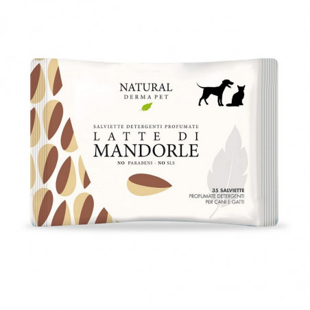 Natural Derma Pet - Salviette Latte Di Mandorle - 35 salviette