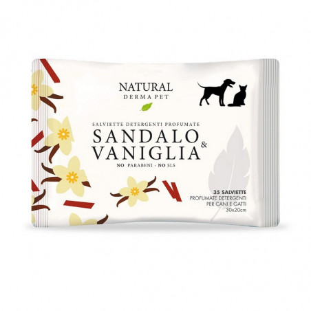 Natural Derma Pet - Salviette Sandalo e Vaniglia - 35 salviette