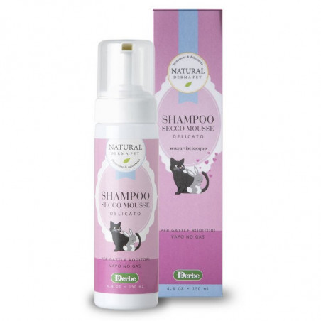 Derbe - Natural Derma Pet Shampoo Secco Delicato Gattini Gatti 150ml