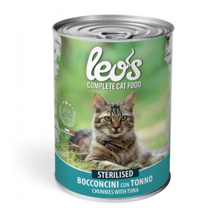 Leo's Cat Adult Sterilised Bocconi Tonno 415 gr.  