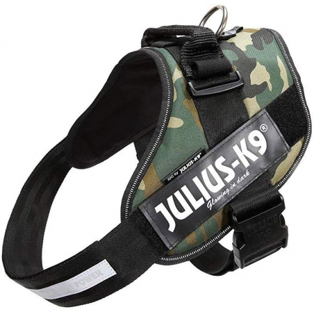 JULIUS K9 POWERHARNESS PETTORINA CAMOUFLAGE 58-76 CM 14-25 KG