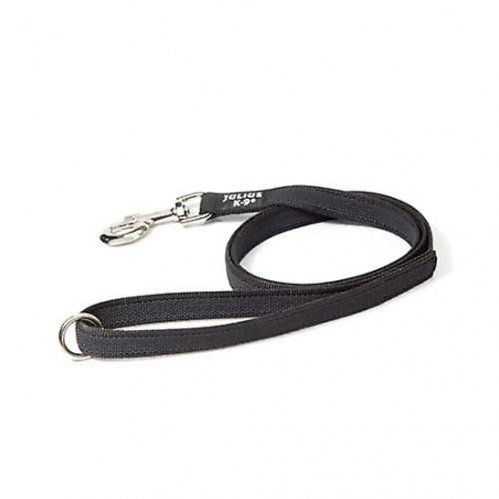 Julius k9 Super grip leash color & gray max 30 kg - 14mm x 1,2 m - Nero