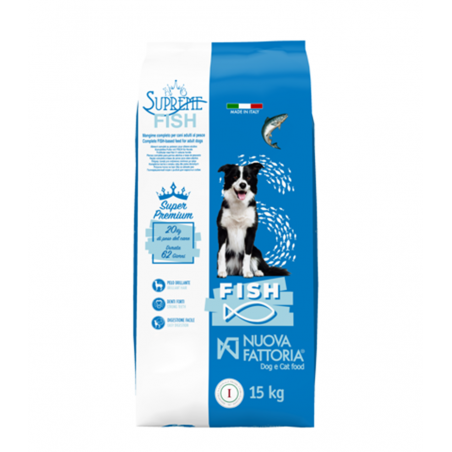 SUPREME FISH KG 15  mangime per cani al pesce