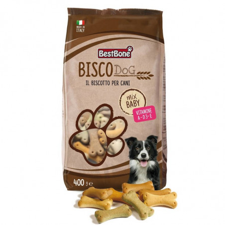 Bestbone - Biscodog Mix Baby con vitamine A, D3, E - 400gr