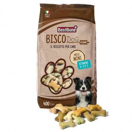Bestbone - Biscodog Mini Mix con vitamine A, D3, E - 400gr