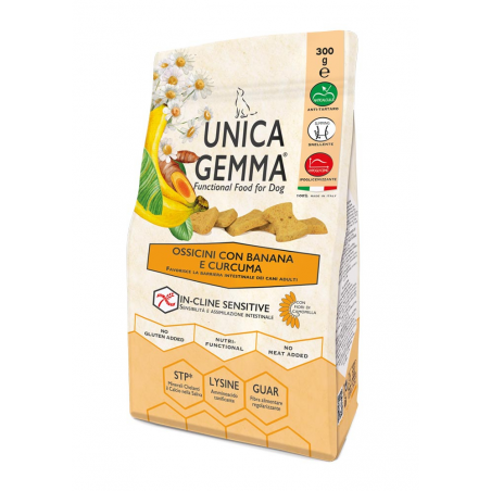 OSSICINI CON BANANA E CURCUMA 300 GR