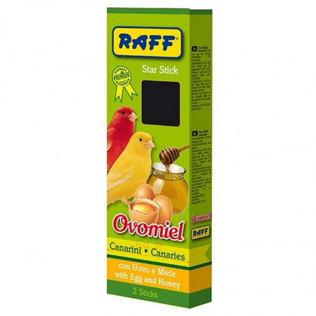 RAFF - Star Stick Ovomiel per Canarini (2 stick) - 60gr