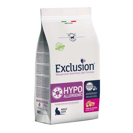 Exclusion Hypoallergenic Cat Pork and Potato 1.5kg