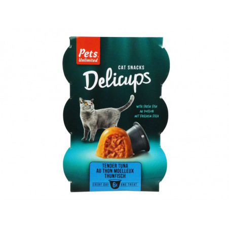 PETSUNLIMITED - Delicups 6 coppette Dessert  Tuna X8