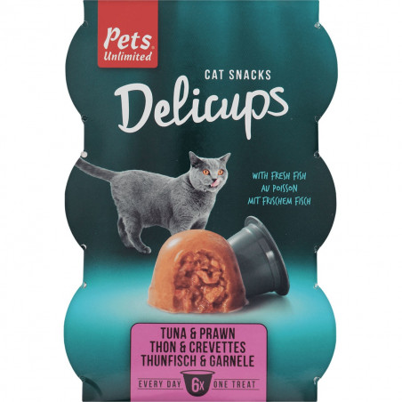 PETSUNLIMITED - Delicup 6 coppette Dessert Tuna Gambero X8