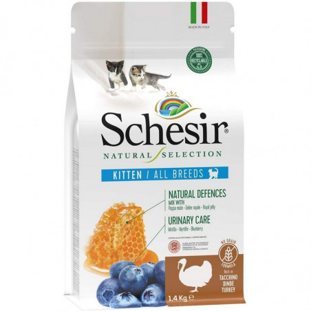 Schesir cat Natural Selection Kitten All Breeds con Tacchino 1,4Kg