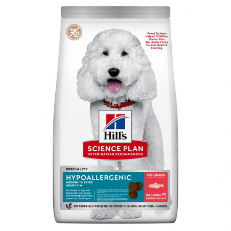 Hills Canine Adult Hypoallergenic Medium Salmon 2,5 kg