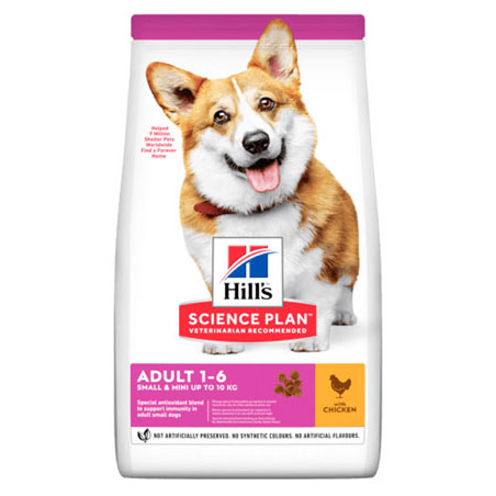 HILL'S ADULT MINI 1- 6 ANNI WITH CHICKEN 1,5 KG.