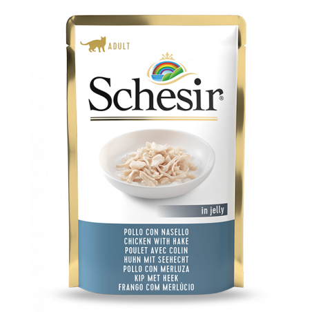 SCHESIR CAT POLLO E NASELLO 85 GR.