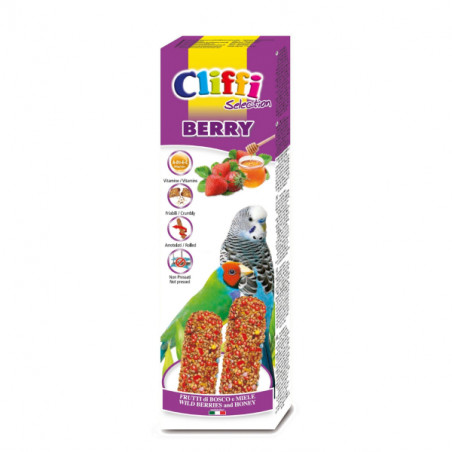 CLIFFI Sticks pappagallini - esotici con fr. Bosco e miele