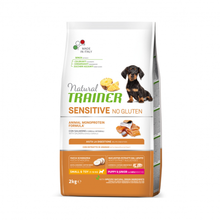 Natural Trainer Puppy e junior small Salmone 800 gr.