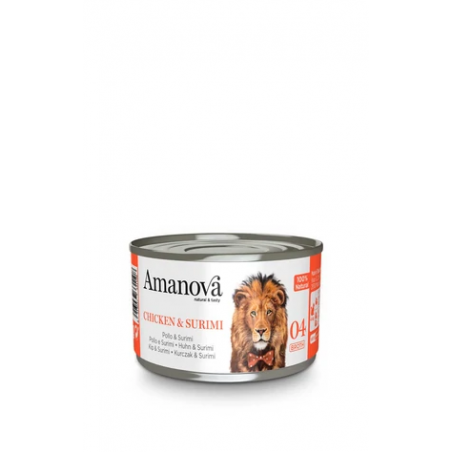 AMANOVA CAT POLLO E SURIMI 70 GR.