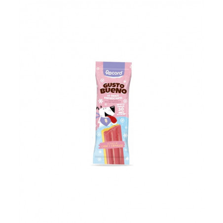 Record Gusto Bueno Snack Rinfrescante per Cani gusto Carne e Formaggio da 50 gr