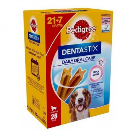 Pedigree Dentastix Daily Oral Care 10-25 Kg 21+7 Pezzi