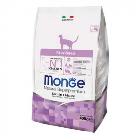 MONGE CAT STERILIZZATO POLLO 400 GR