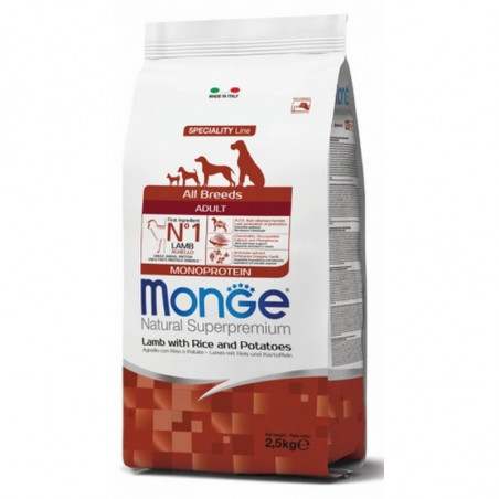 Monge All Breeds Adult Agnello, riso & patate 2,5 KG