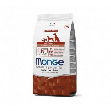MONGE ADULT All Breeds Puppy Agnello & riso 12 KG
