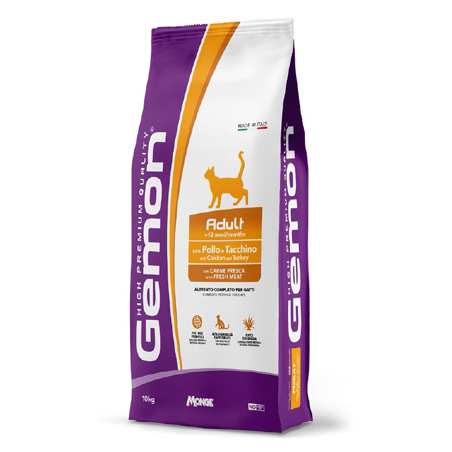 GEMON CAT ADULT POLLO/TACCHINO 10 KG