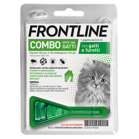 Frontline Combo Spot-On - Antiparassitario per gattini - 1 pipetta da 0,5ml