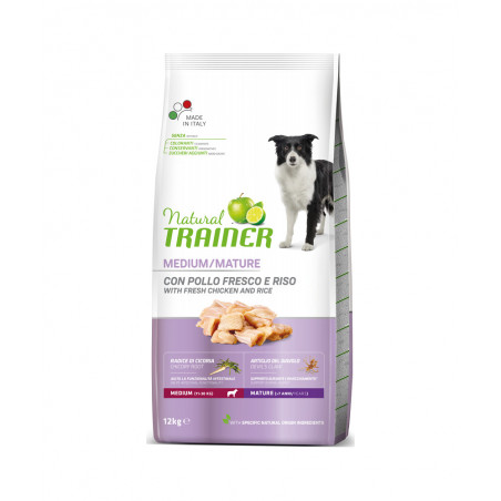 Trainer Natural per Cane Maturity 7+ Medium con Pollo Fresco da 12 Kg