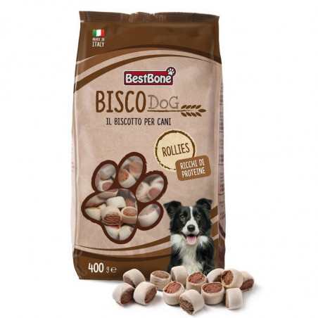 Bestbone - Biscodog Rollies ricchi di proteine - 400gr