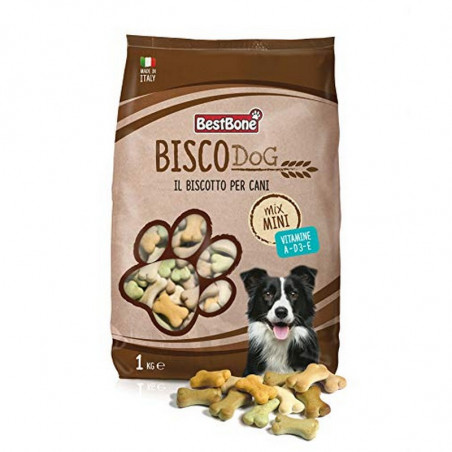 Bestbone - Biscodog Mini Mix con vitamine A, D3, E - 1Kg