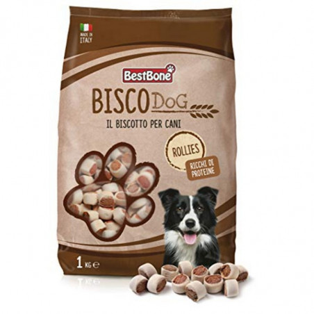 Bestbone - Biscodog Rollies ricchi di proteine - 1Kg