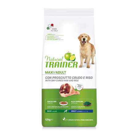 NATURAL TRAINER MAXI ADULT PROSCHIUTTO 12 KG