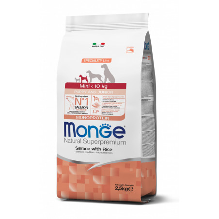 MONGE MINI P/J salmone/riso Kg.2,5