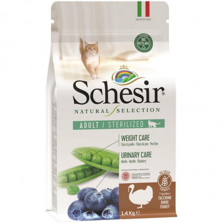 Schesir cat Natural Selection Adult Sterilized con Tacchino 1,4Kg