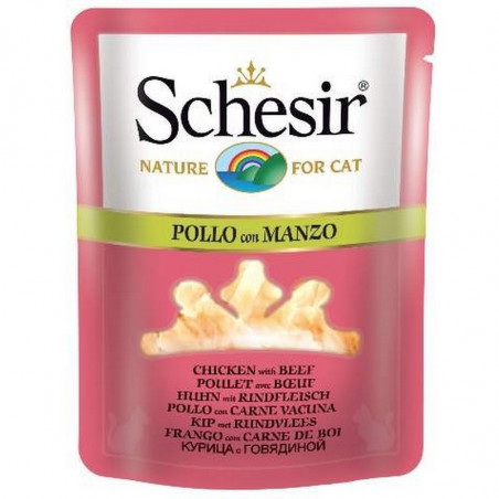 Schesir cat Pollo con Manzo 70gr
