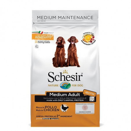 Schesir dog Dry Line Medium Mantenimento con Pollo 3Kg