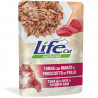 Life Pet Care - Life Cat Natural Tonno, Manzo e Prosciutto - 70gr