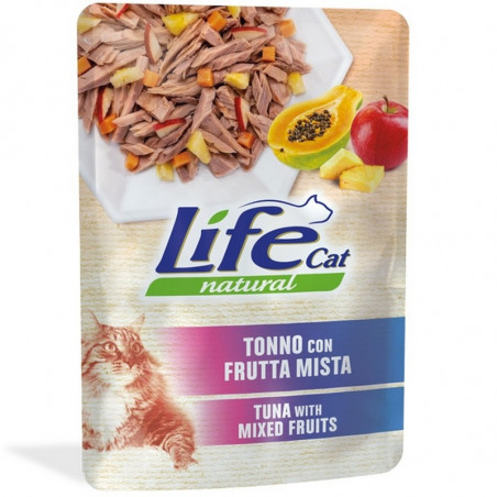 Life Pet Care - Life Cat Natural Adult Tonno con Frutta Mista - 70gr