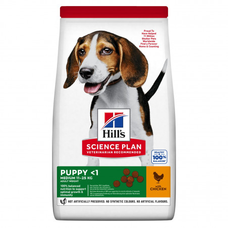 Hill's SCIENCE PLAN MEDIUM PUPPY ALIMENTO con POLLO 2,5 KG.